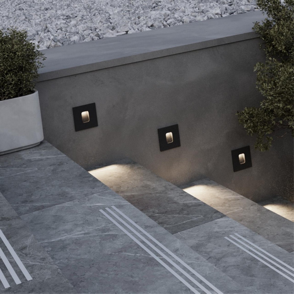 Встраиваемые светодиодные светильники Подсветка для лестниц ODEON LIGHT 6650/1WL VITTY 