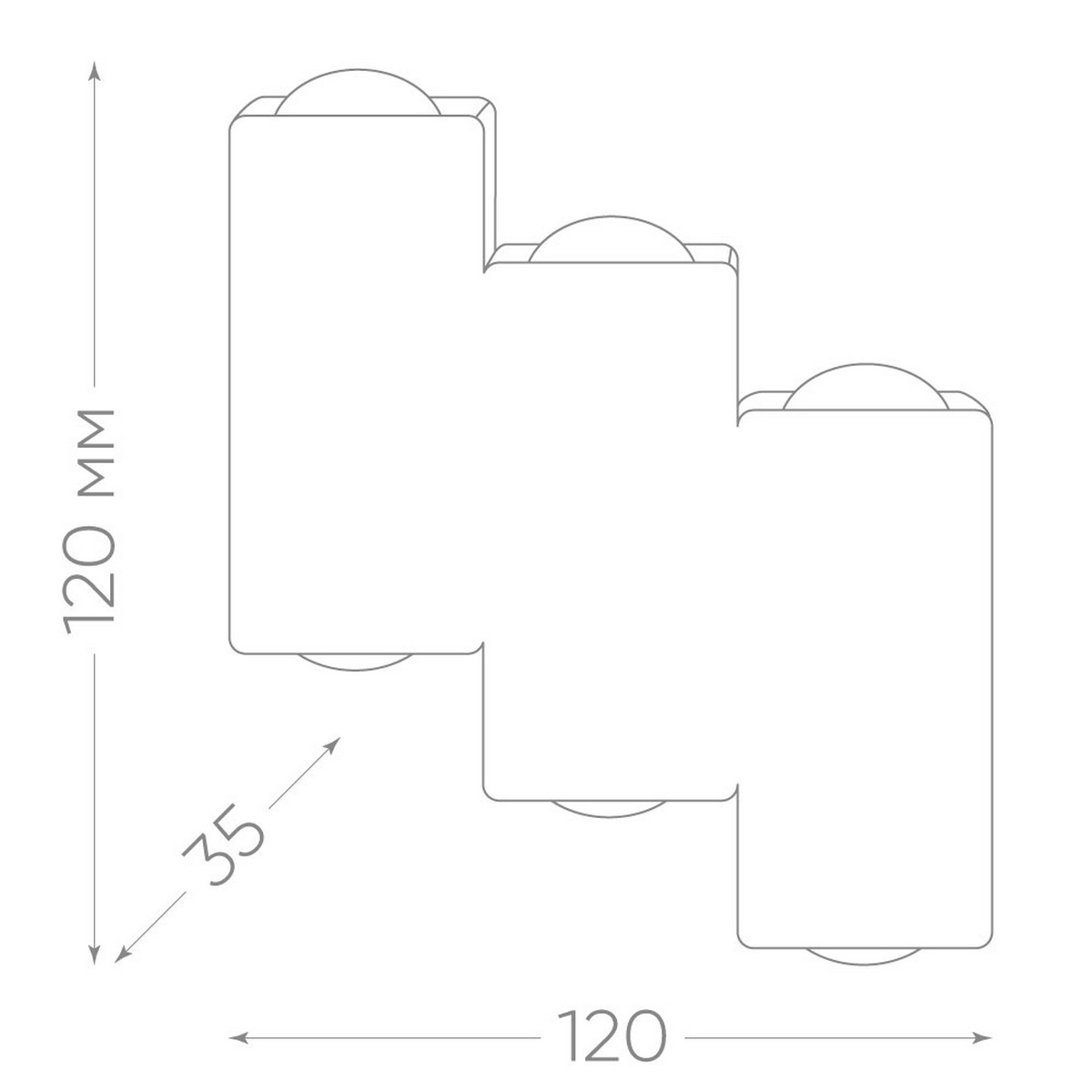 Уличные настенные светильники Светильник уличный светодиодный Feron DH110 6*1W 600Lm 3000K белый 48314 