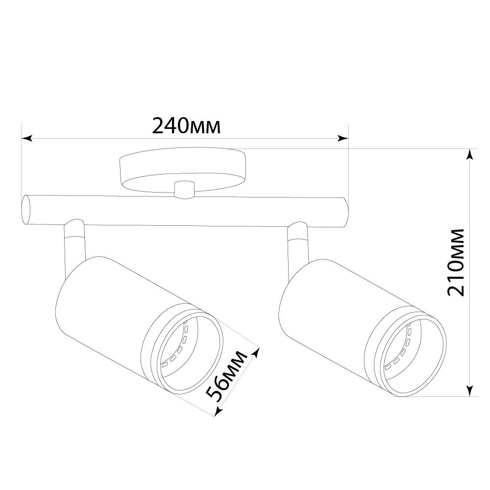 Светильники споты светодиодные Светильник спот Feron ML232 настенно-потолочный GU10 белый 41488 