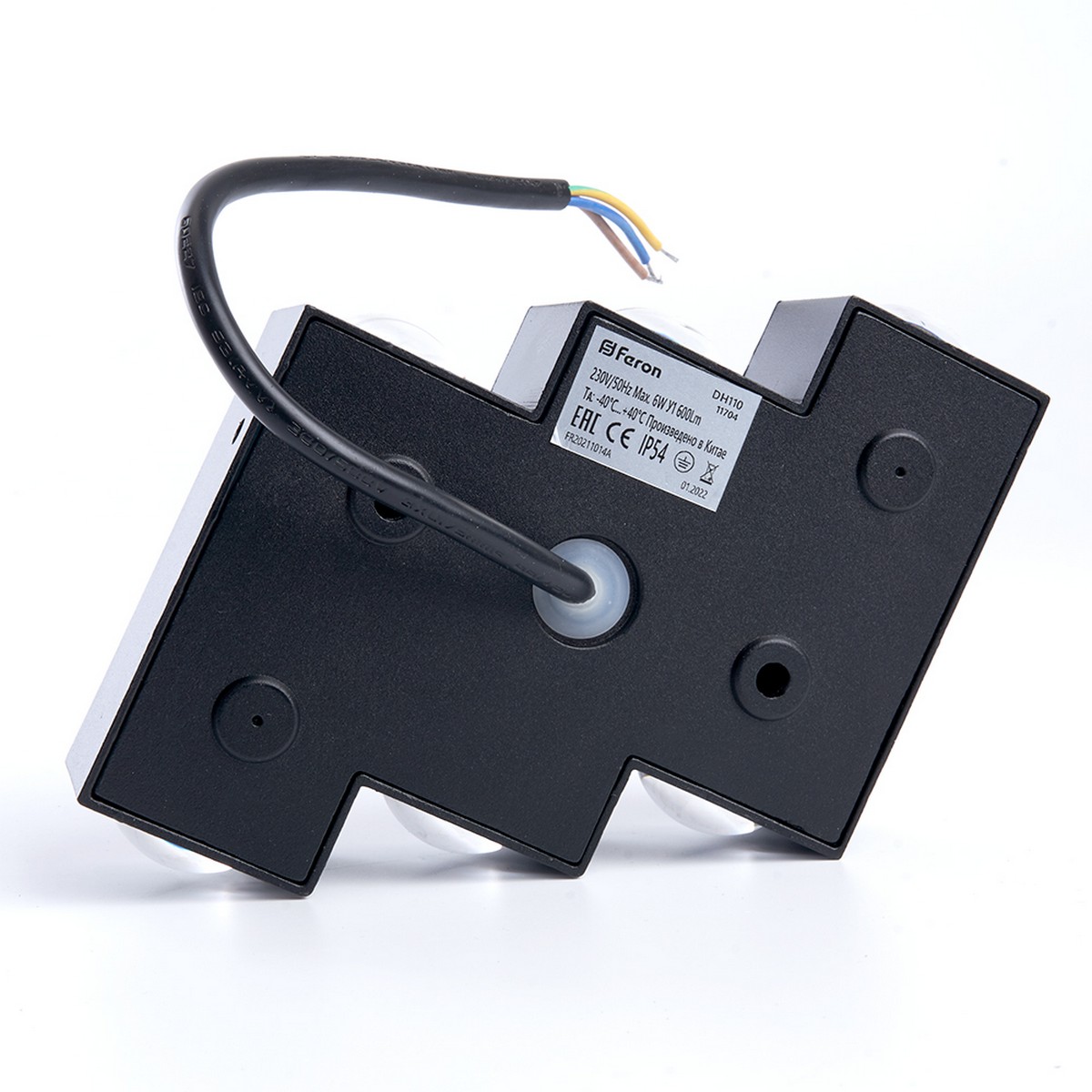 Уличные настенные светильники Светильник уличный светодиодный Feron DH110 6*1W 600Lm 4000K черный 11704 