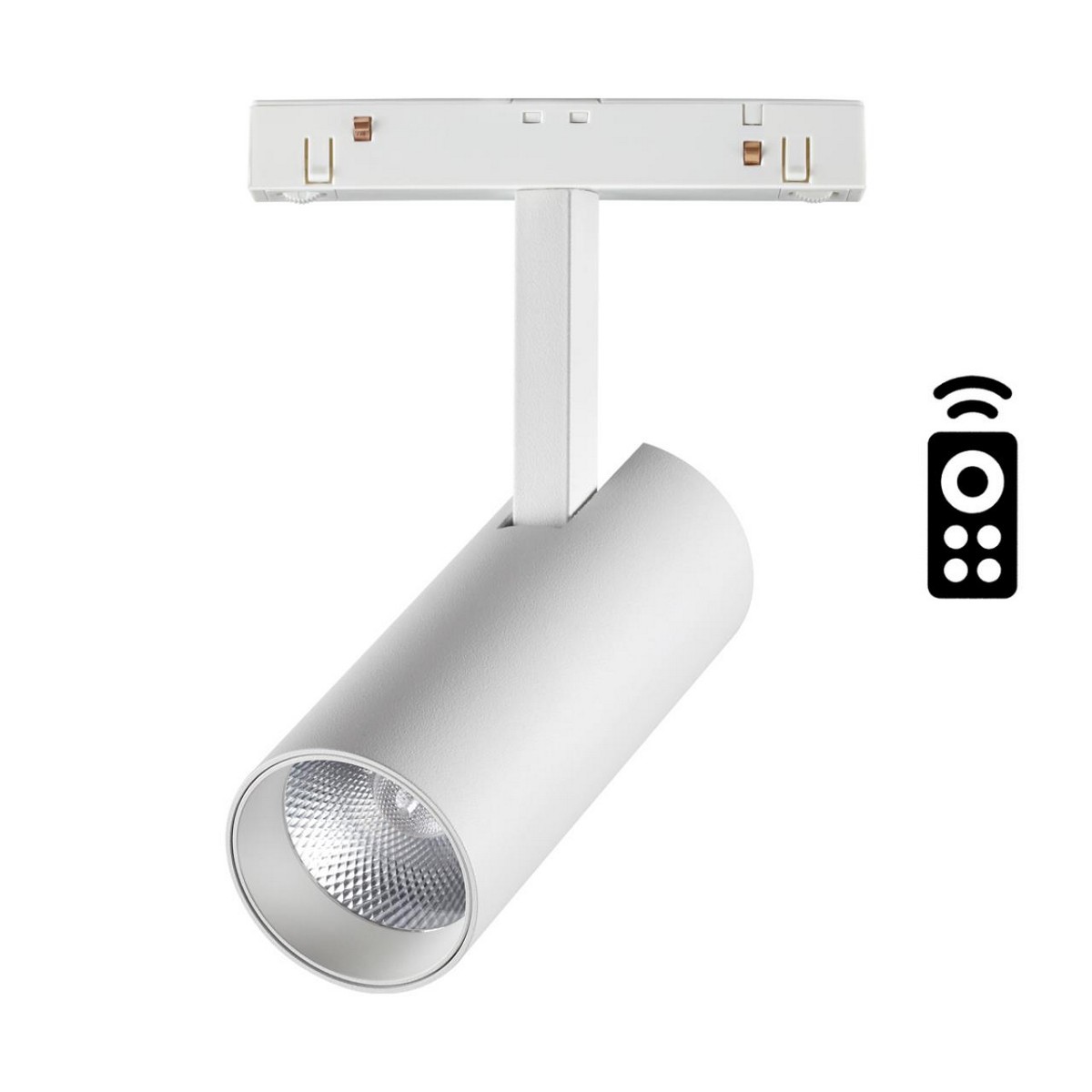 Трековые светодиодные светильники Трековый светильник для низковольтного шинопровода диммируемый  со сменой цв. температур NOVOTECH 358629 FLUM 