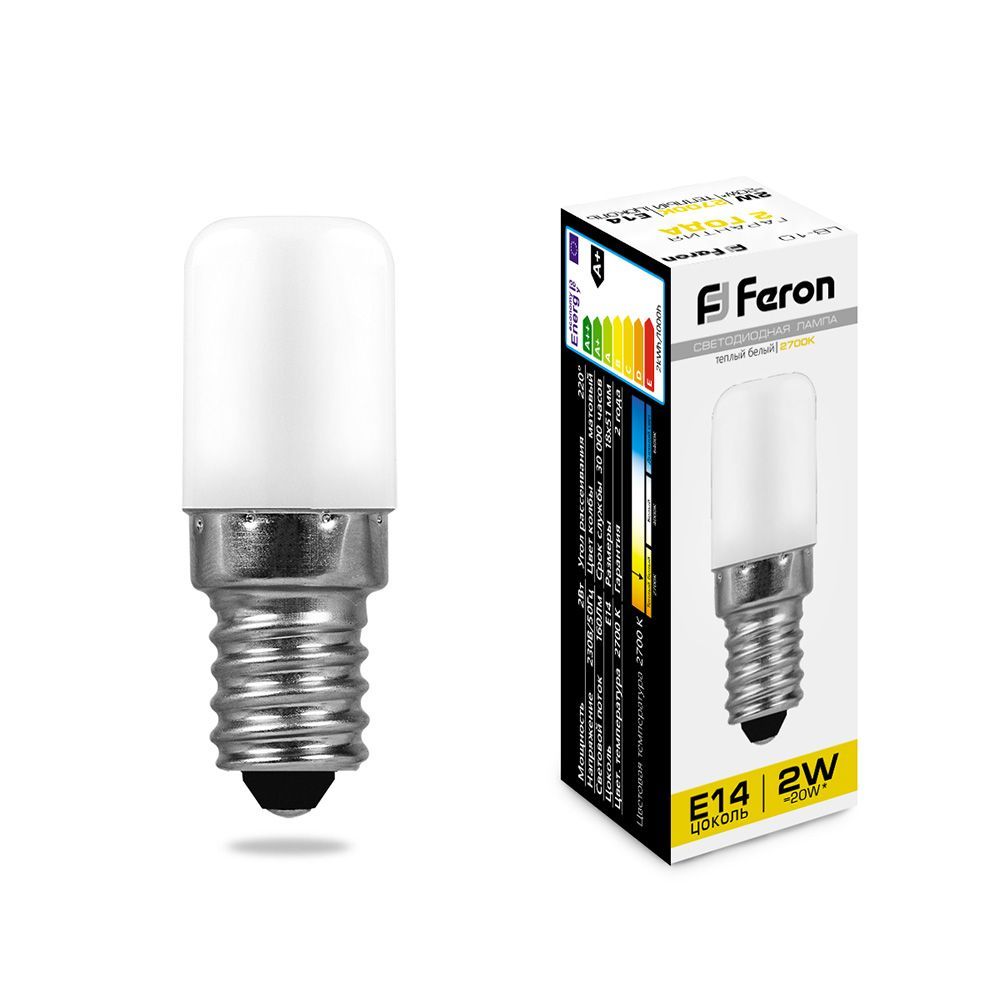 Лампа светодиодная Feron LB-10 E14 2W 2700K 230V 25295