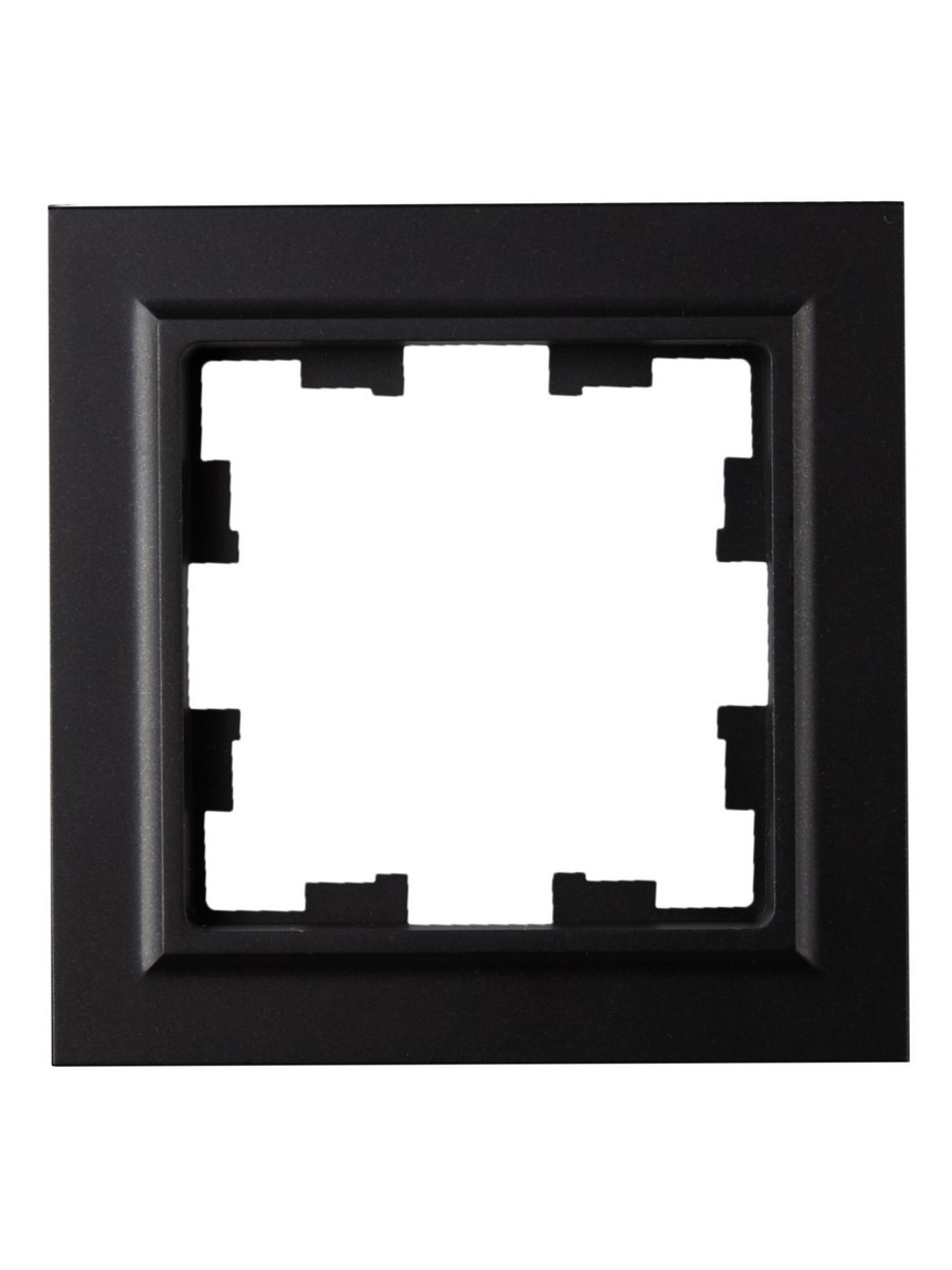IEK Brite Рамки Рамка IEK BRITE 1-местная IP44 РУ-1-БрЧ-44 черный BR-M12-44-K02