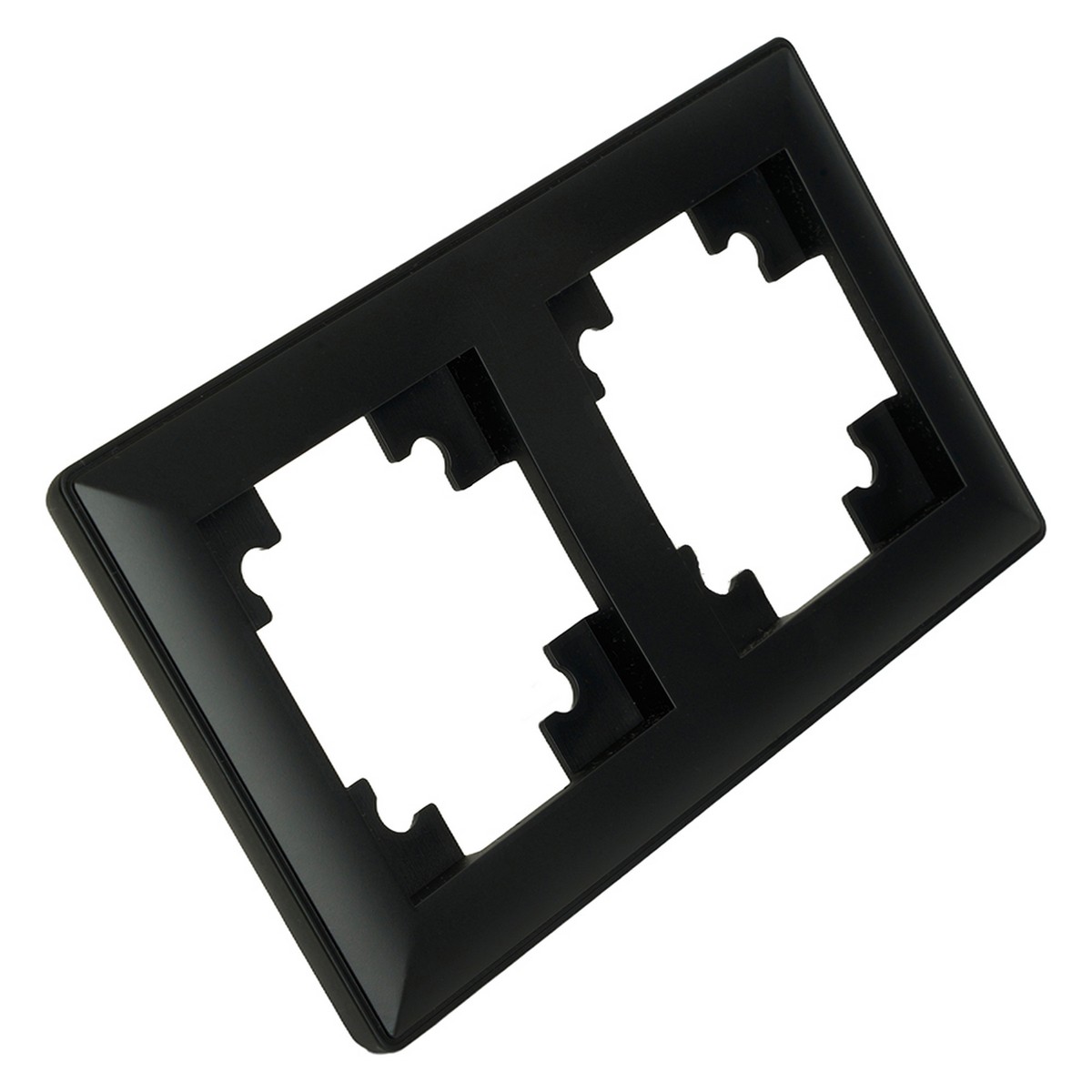 Катрин - Розетки и выключатели Stekker Рамка STEKKER PFR00-7002-05 2-ая Катрин черный 39813