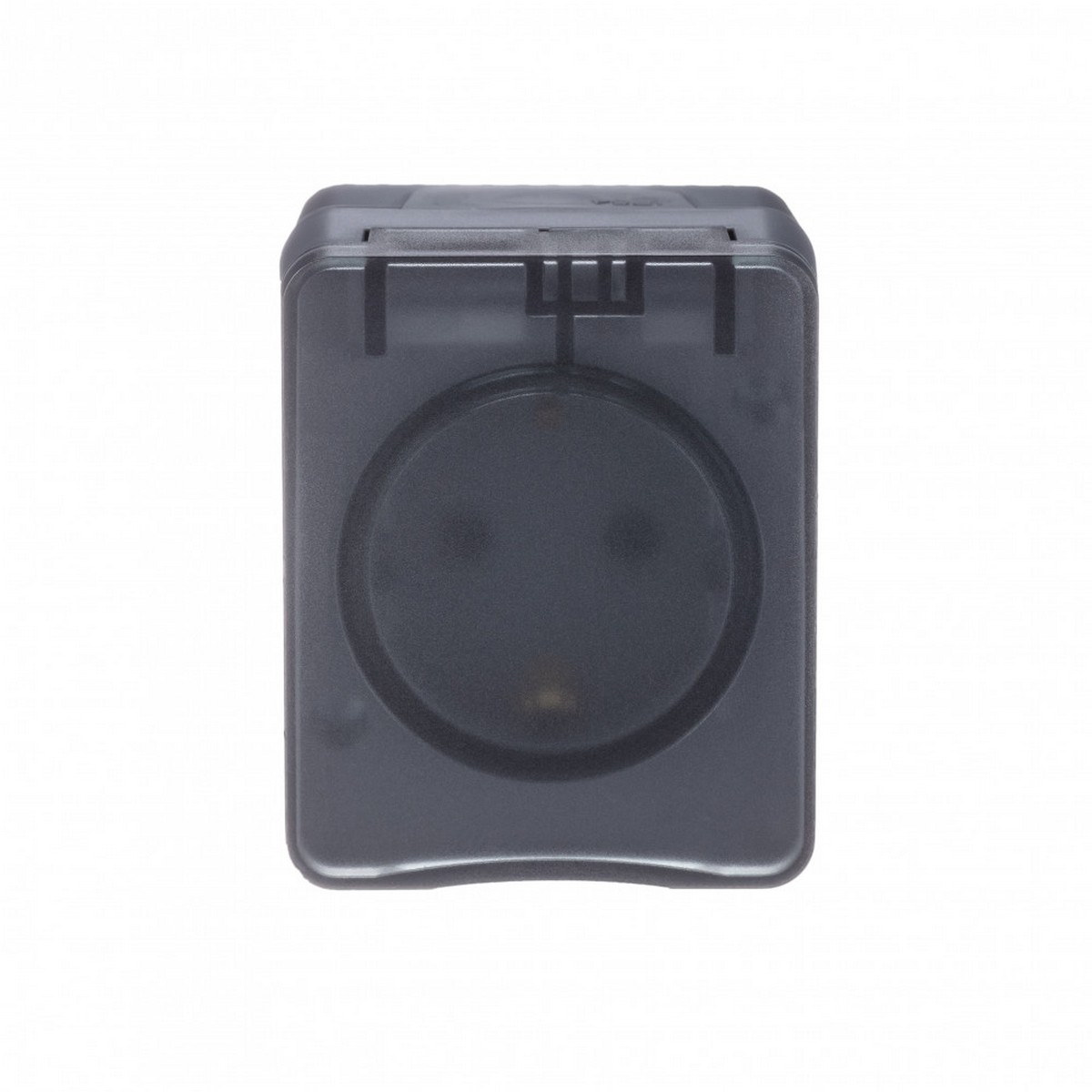 AtlasDesign Карбон Розетка Systeme Electric AtlasDesign Profi54 наружная Антрацит с/з со шторками 16А ATN544045