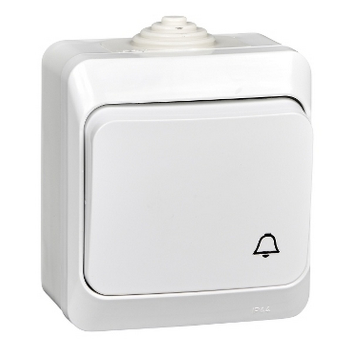 Этюд Белый Кнопка нажимная Systeme Electric Этюд наружный Белый IP44 KA10-041B