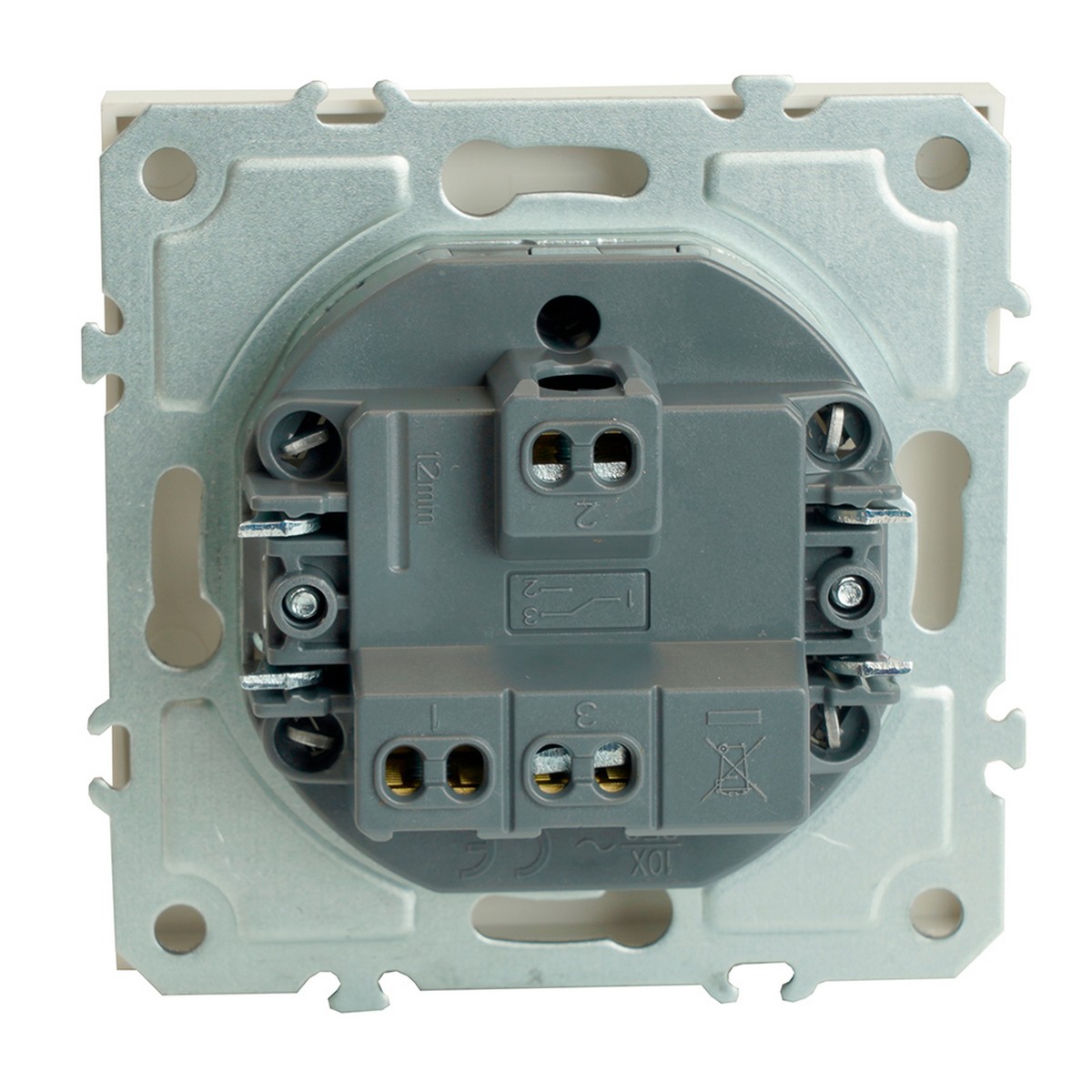 Эмили - Розетки и выключатели Stekker Переключатель 1-клавишный STEKKER Эмили RSW10-5105-01 белый фарфор soft touch 49867