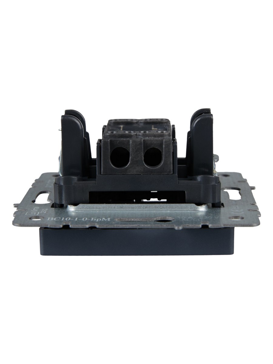 IEK Brite Маренго Выключатель IEK BRITE 1-клавишный 10А ВС10-1-0-БрМ маренго BR-V10-0-10-K35