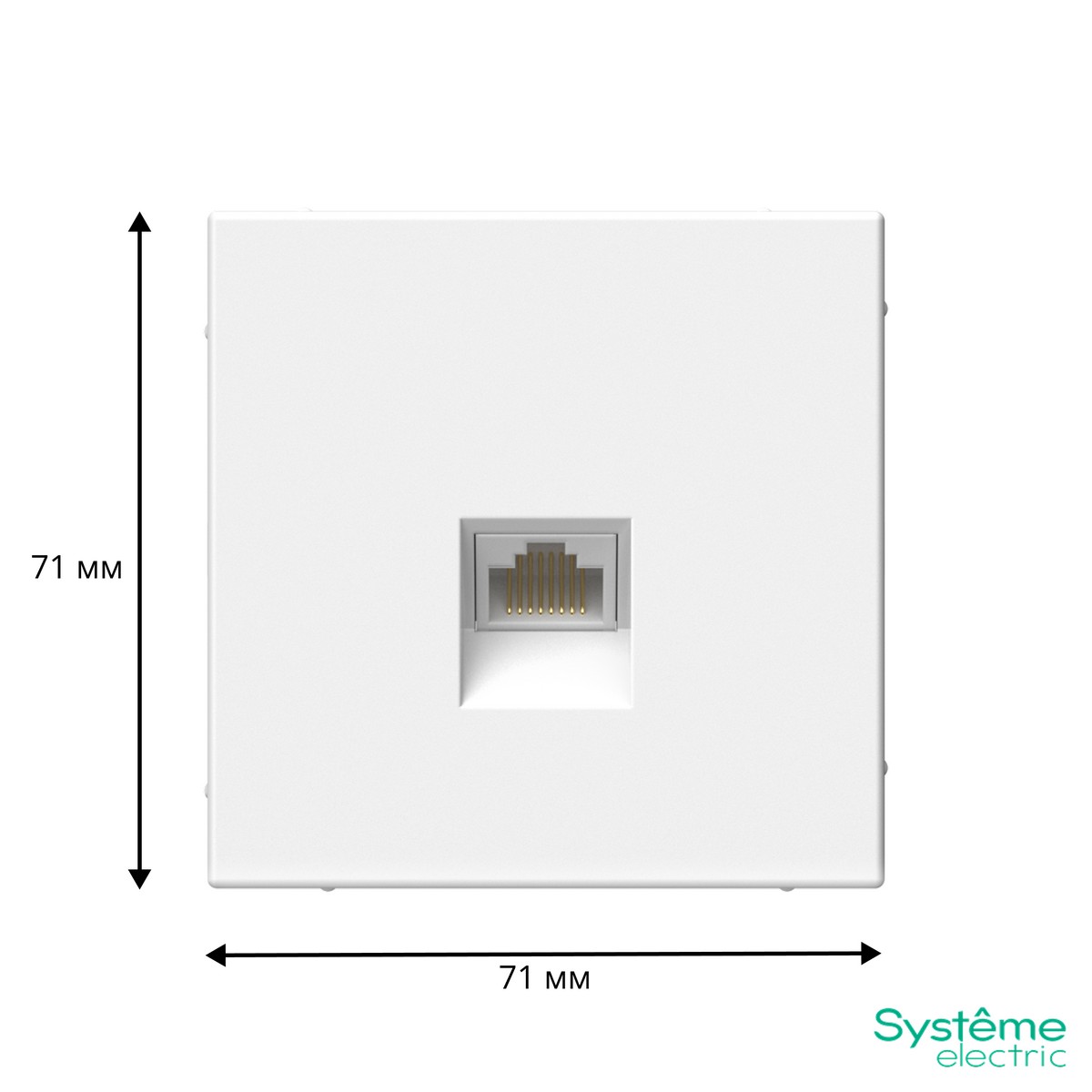 ArtGallery Лотос Розетка Systeme Electric ArtGallery Лотос компьютерная RJ45 кат. 6A GAL001386