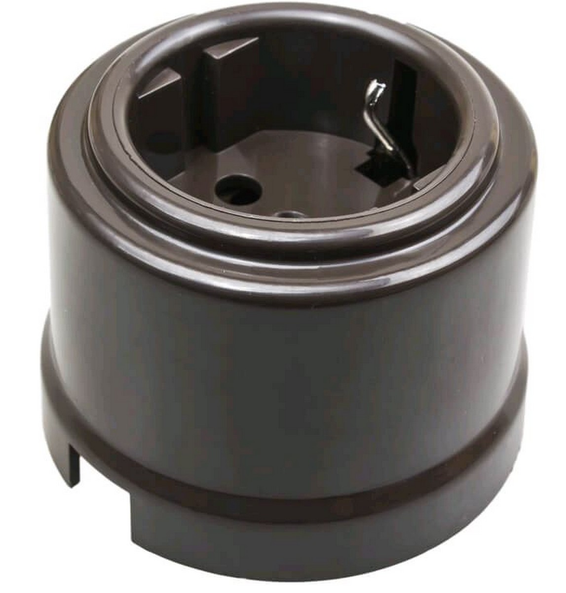 Bironi Лизетта - Ретро розетки и выключатели Розетка электрическая BIRONI Пластик Коричневый с/з B1-101-22