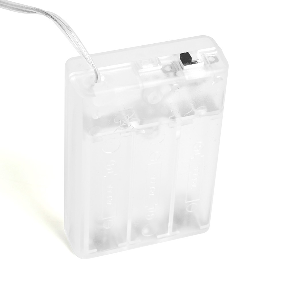 Светодиодная гирлянда Feron CL565 линейная Лед шарики статичная 3м + 0.3м мультиколор с питанием от батареек прозрачный шнур 48612