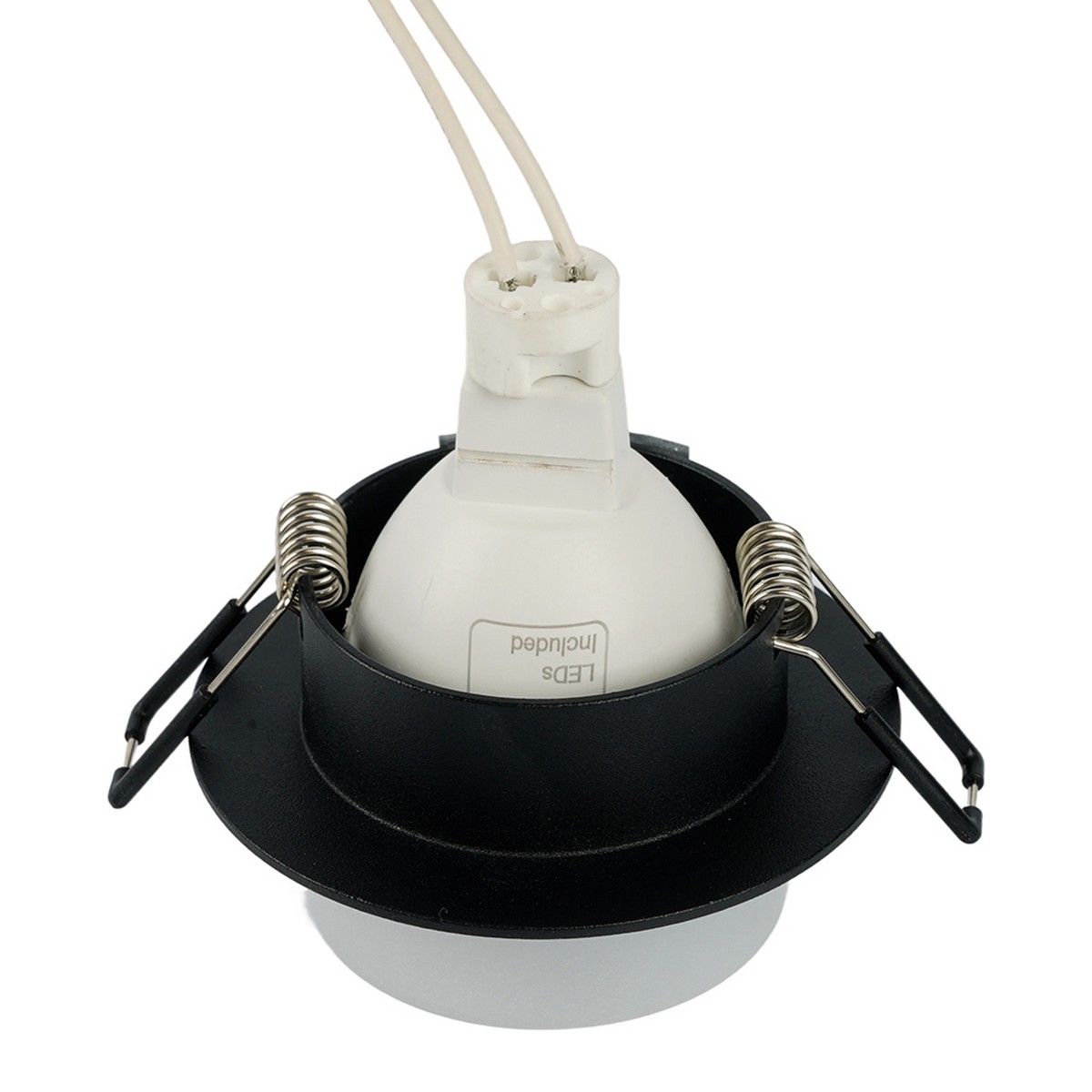 Встраиваемые светодиодные светильники Светильник Feron встраиваемый DL3115 потолочный MR16 G5.3 черный 51934 