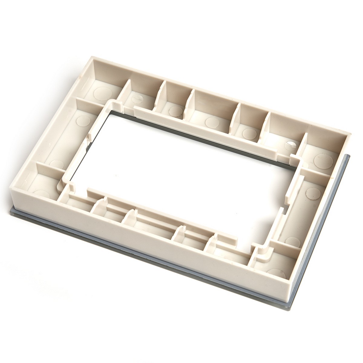 Катрин - Розетки и выключатели Stekker Рамка 2-местная (без перемычки) стекло STEKKER GFR00-7012-07 серия Катрин дымчатый 49041