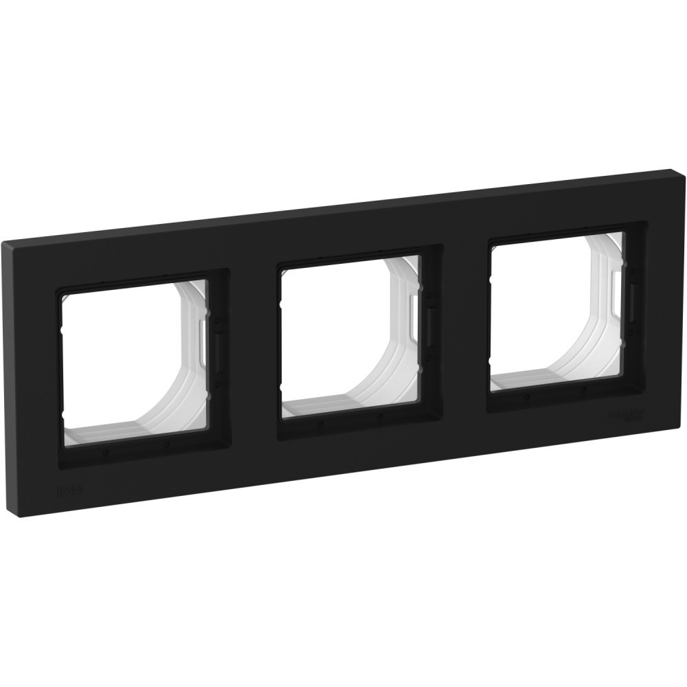 AtlasDesign Карбон Рамка Systeme Electric AtlasDesign Aqua Карбон 3-ая IP44 ATN441003