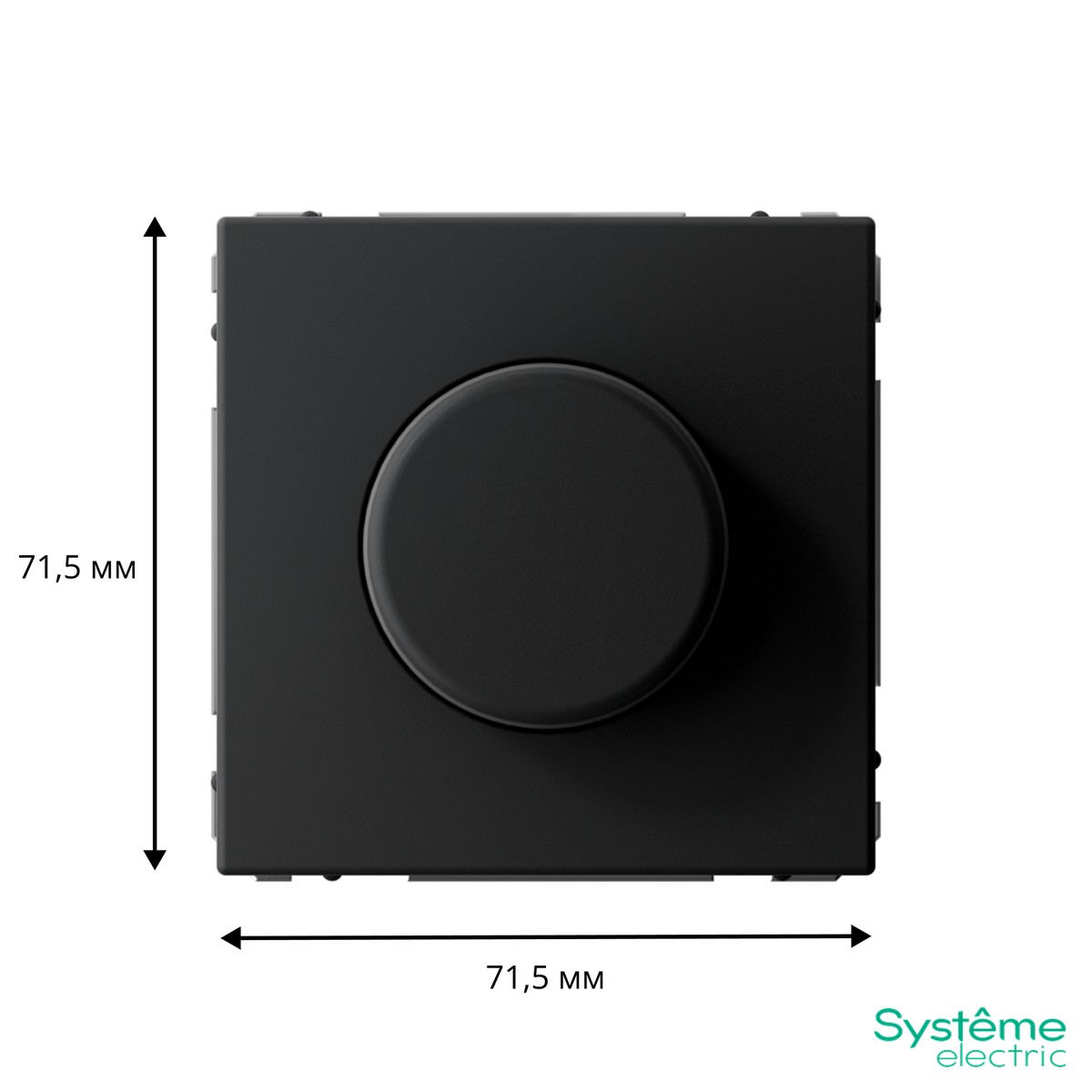 ArtGallery Карбон Светорегулятор (диммер) Systeme Electric ArtGallery Карбон повор-нажим LED RC 400Вт GAL001023