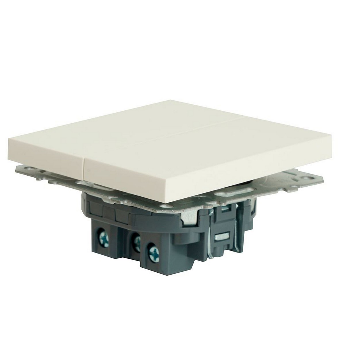 Эмили - Розетки и выключатели Stekker Переключатель перекрестный 2-клавишный STEKKER Эмили RSW10-5111-01 белый фарфор soft touch 50162