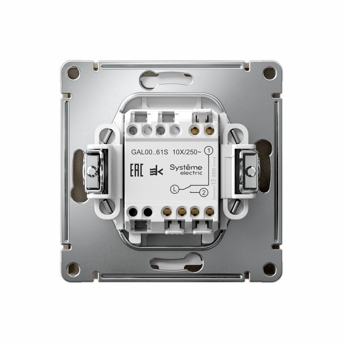 ArtGallery Шампань Переключатель SE ArtGallery Шампань 1-клавишный, быстрозажим. клем. GAL000561S