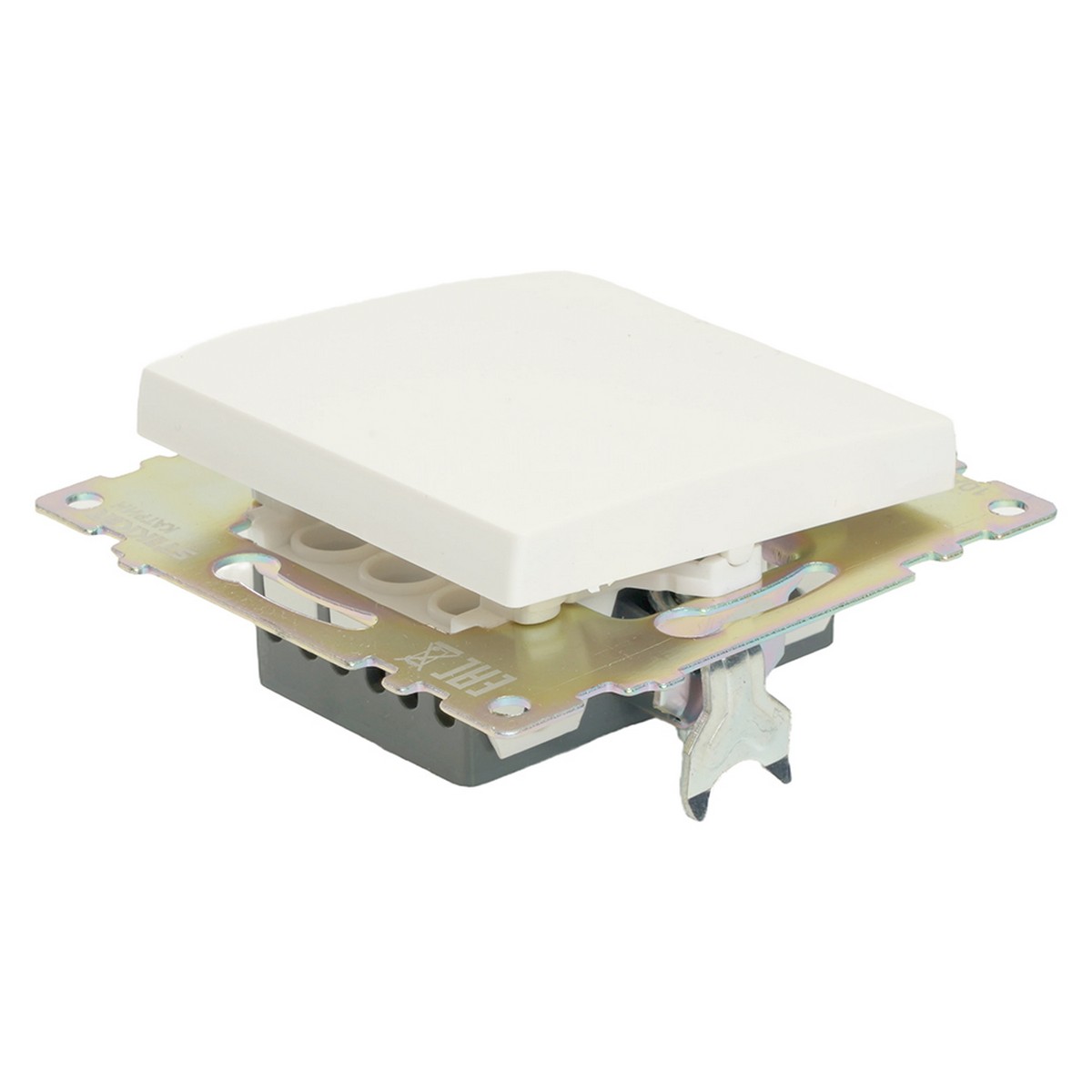 Катрин - Розетки и выключатели Stekker Переключатель STEKKER перекрестный 1-клавишный GLS10-7110-01 Катрин белый 49176