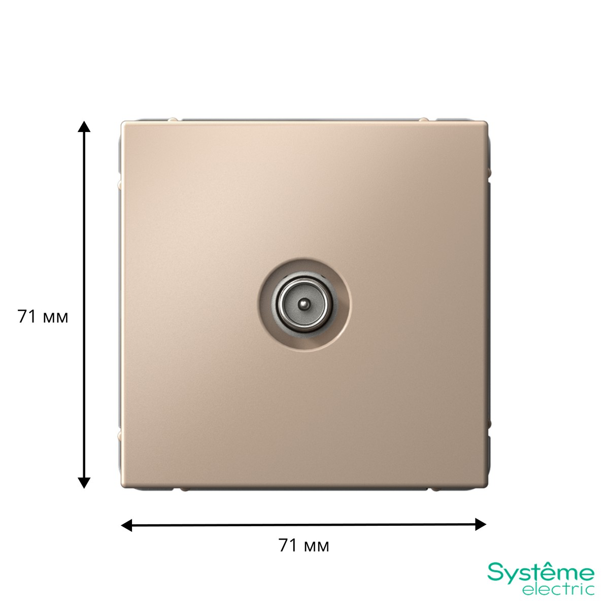 ArtGallery Песочный TV Розетка Systeme Electric ArtGallery Песочный проходная 4DB GAL001292