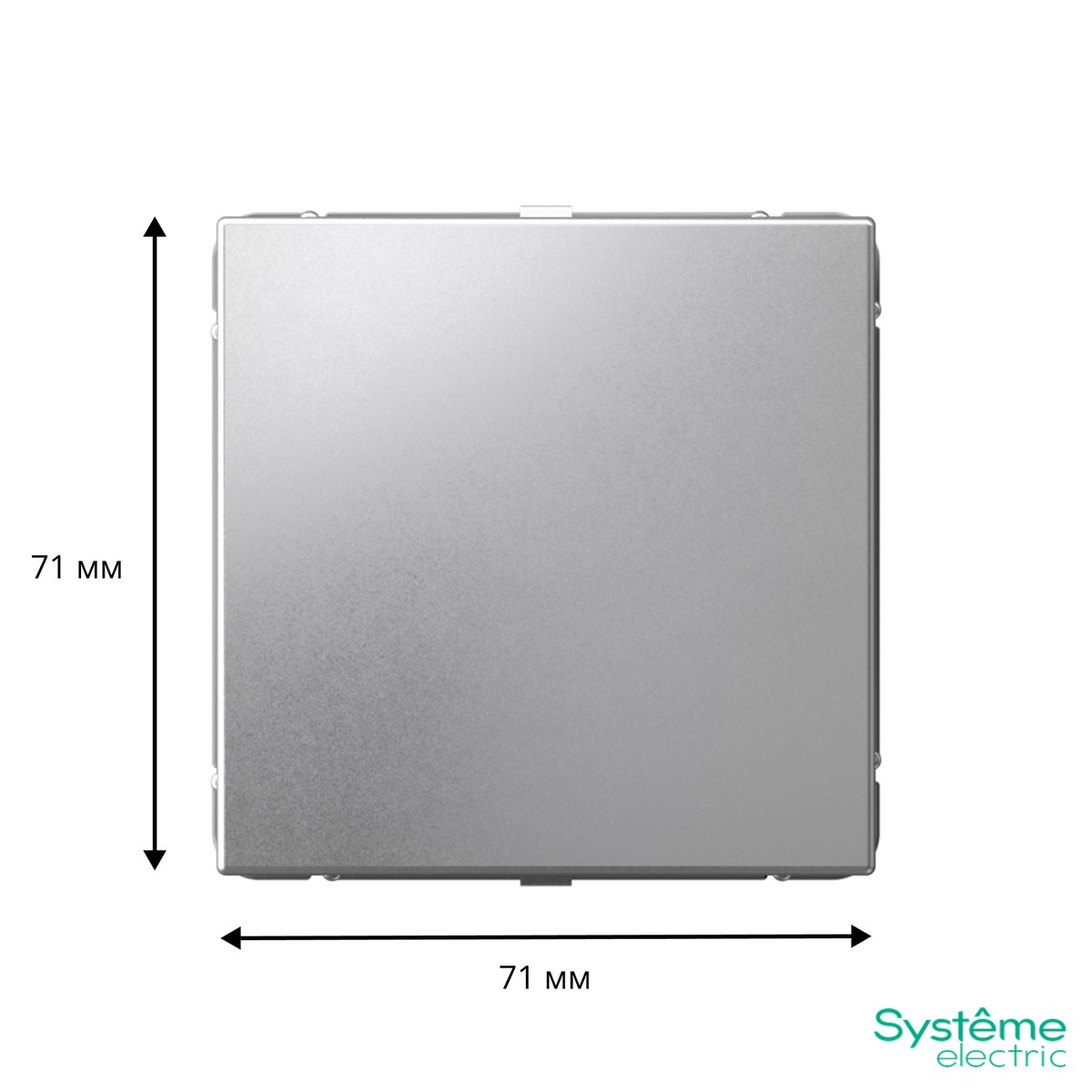 ArtGallery Алюминий Заглушка Systeme Electric ArtGallery Алюминий без суппорта для многопостовых рамок GAL000309