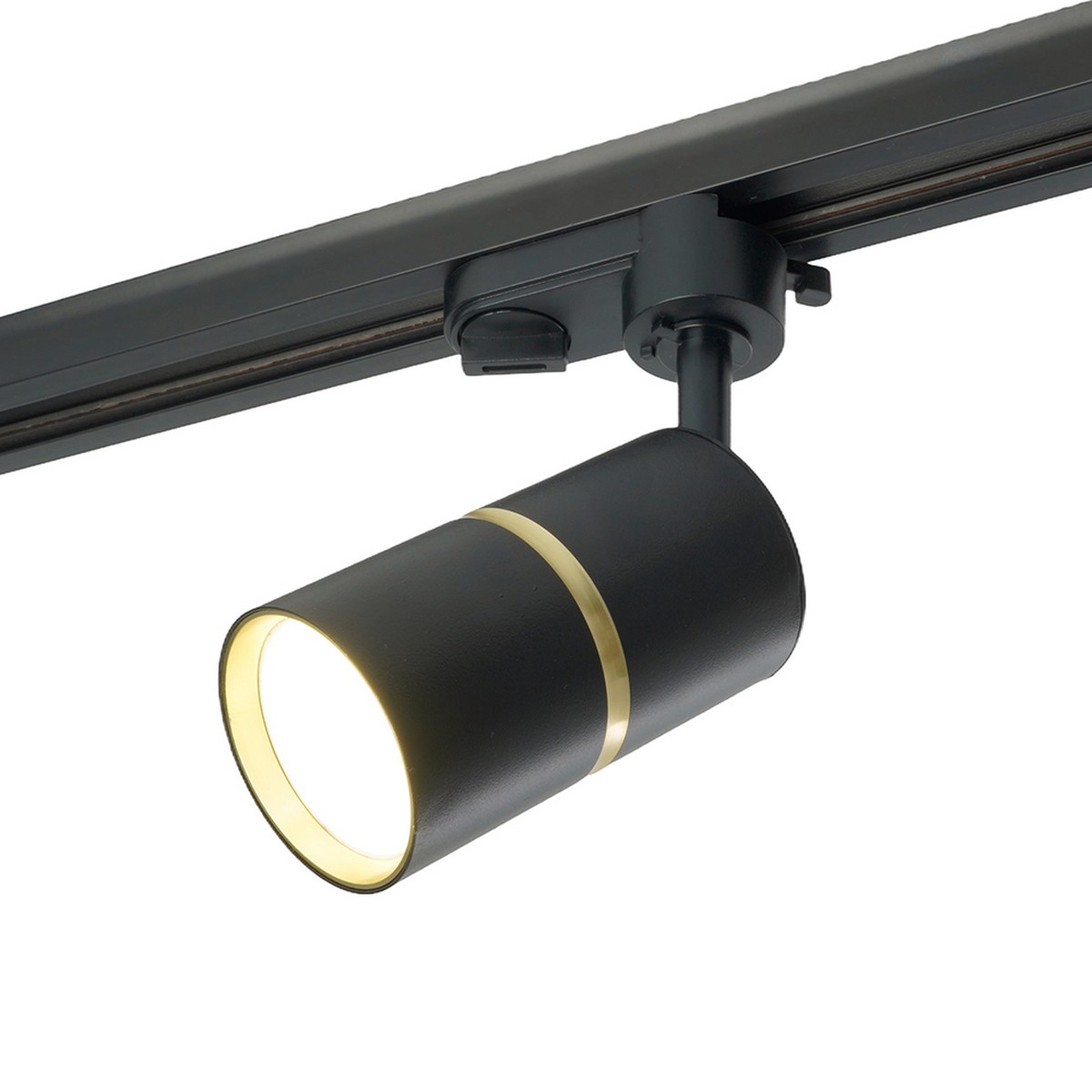 Трековые светодиодные светильники Светильник Feron AL178 трековый под лампу GU10 черный золото 48703 