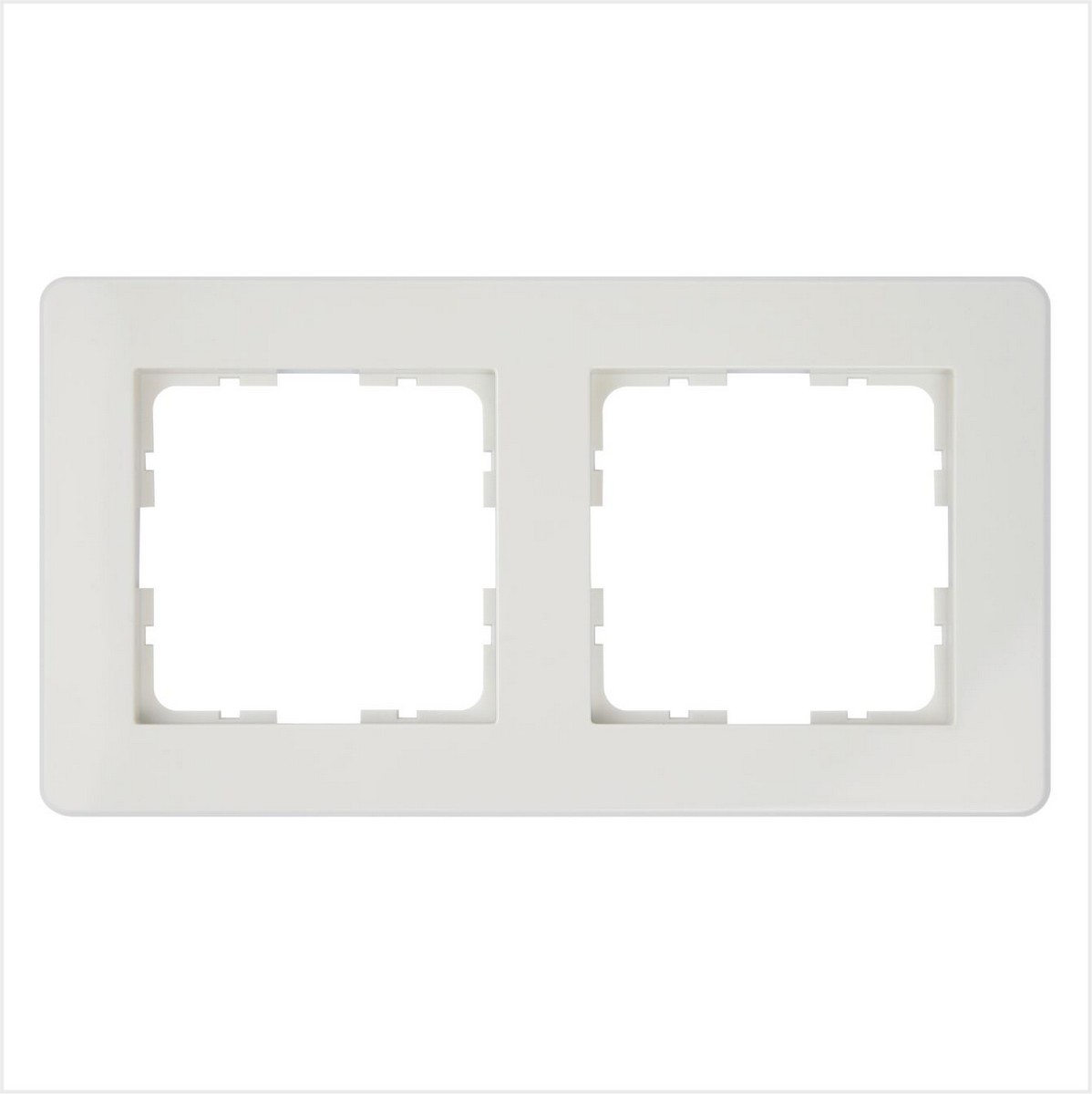 JASMART G - розетки и выключатели Рамка JASMART G-Flex 2-постовая слоновая кость G1102V