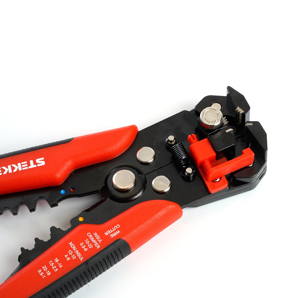 Автоматический многофункциональный инструмент для зачистки кабеля (стриппер) STEKKER WSC-001 39775 фото