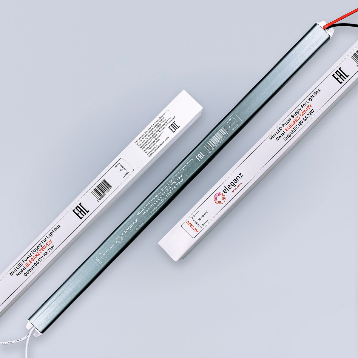 Блоки питания для светодиодной ленты Блок питания для светодиодной ленты Eleganz 12V 72W IP20 карандаш узкий 1128 