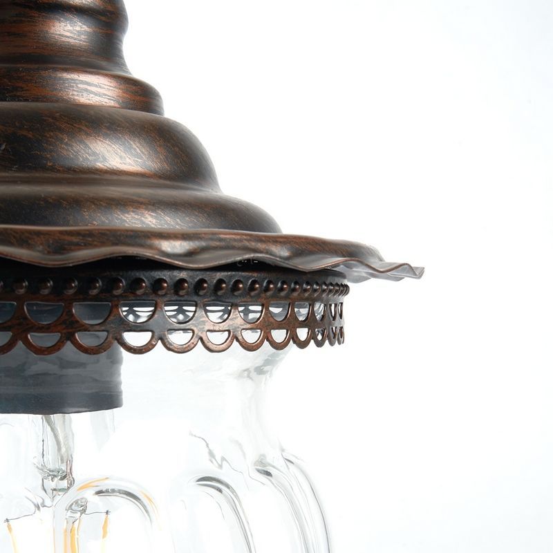 Уличные настенные светильники Светильник садово-парковый Feron PL591 на стену вниз 60W 230V E27 коричневый 41171 