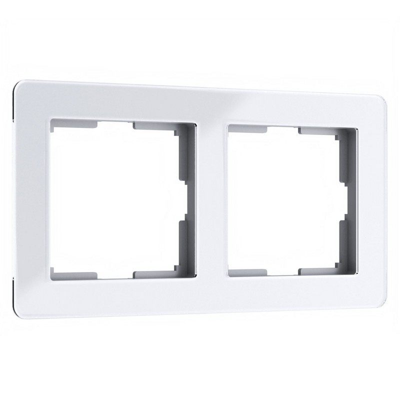 Рамки Werkel Acrylic Рамка Werkel на 2 поста Acrylic белый W0022701