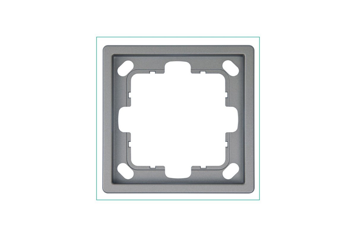 JASMART FD - розетки и выключатели Рамка JASMART FD 1-постовая Никель 1001NI