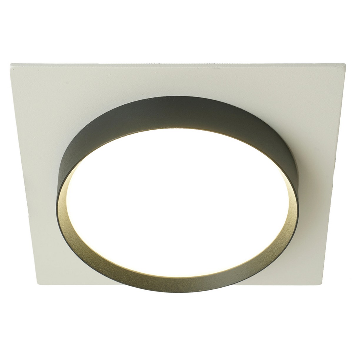 Встраиваемые светодиодные светильники Светильник встраиваемый Feron DL506 потолочный GX53 белый + черный квадрат 51359 