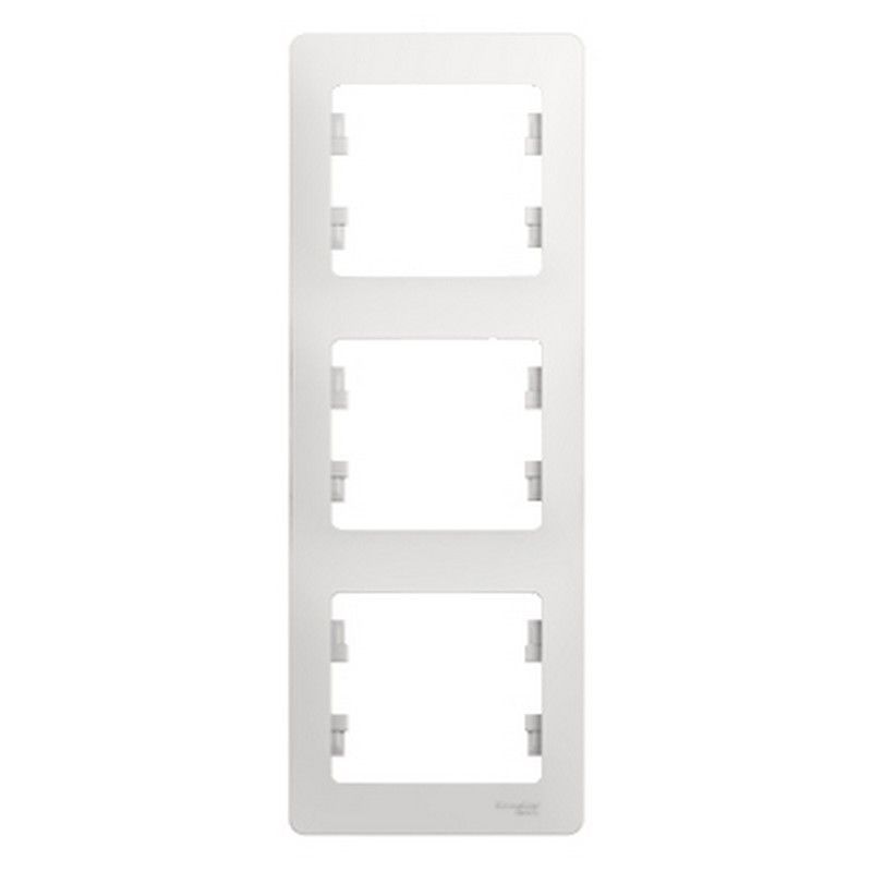 Glossa Белый Рамка Systeme Electric Glossa Белый 3-я, вертикальная GSL000107