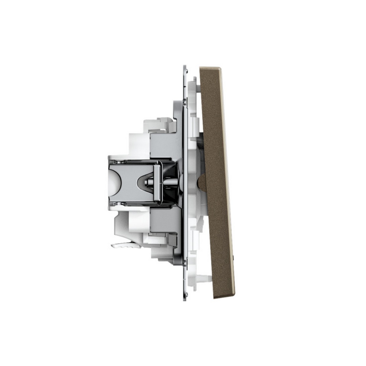 ArtGallery Мокко Выключатель SE ArtGallery Мокко 2-клавишный с подсветкой быстрозажим. клем. GAL000653S