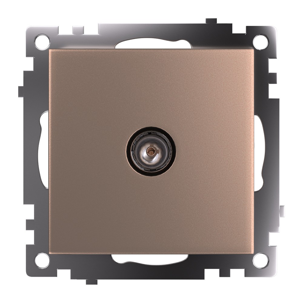 Катрин - Розетки и выключатели Stekker Розетка телевизионная 1-местная STEKKER GLS00-7108-02 75 Ом 5-862МГц Катрин шампань 39600