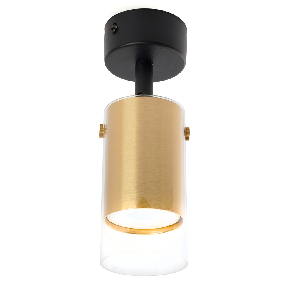 Светильники споты светодиодные Светильник Feron ML 1891 LUMINA настенно-потолочный GU10 золото черный 48746 