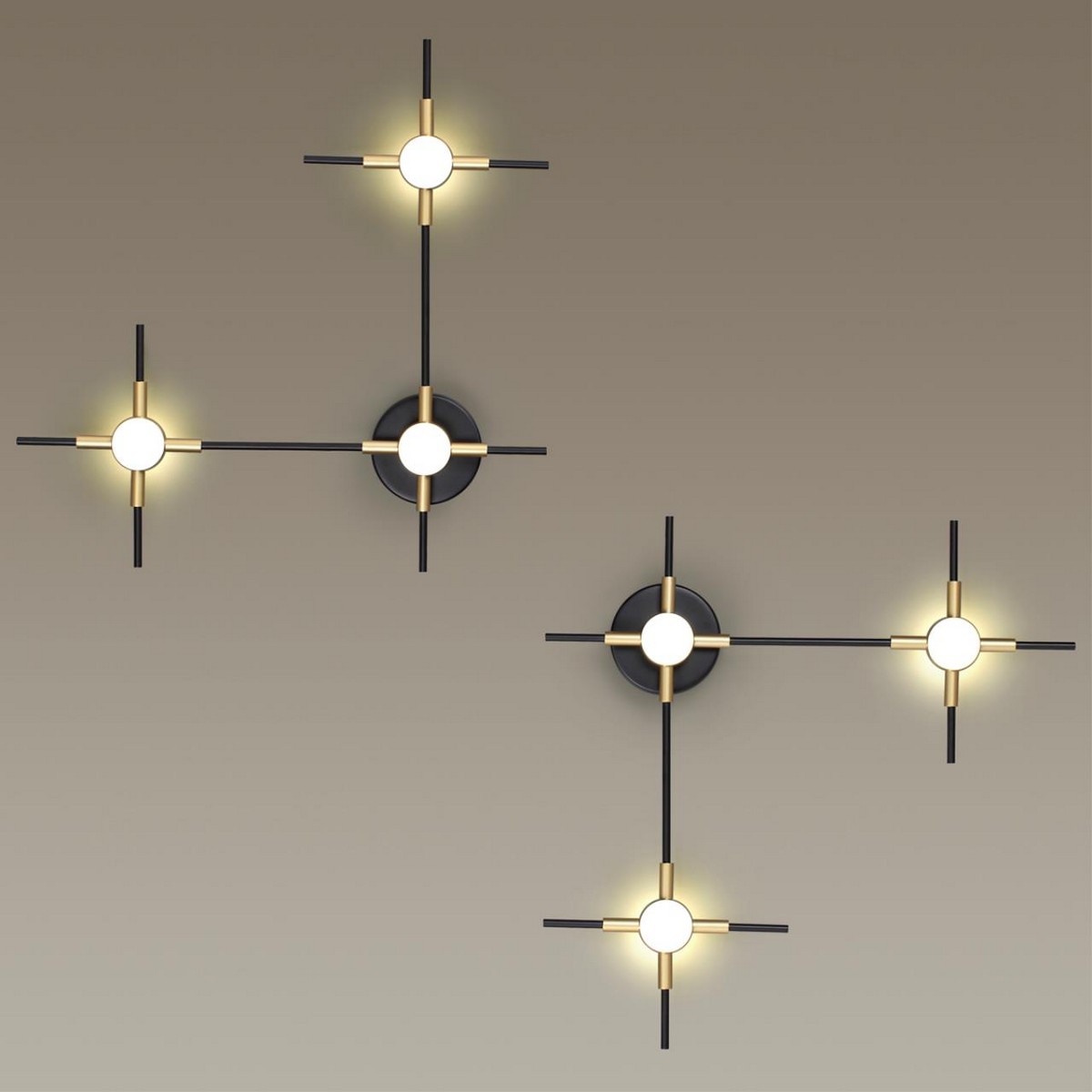 Накладные светодиодные светильники Настенный светильник ODEON LIGHT 3906/9WL COSTELLA 