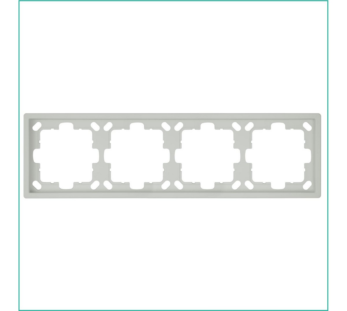JASMART FD - розетки и выключатели Рамка JASMART FD 4-постовая матовый Тауп (soft touch) 1004PTM