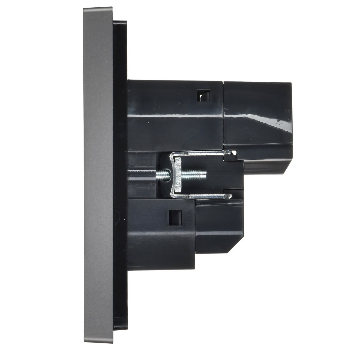 IEK FORTE&PIANO Сталь Розетка IEK FORTE&PIANO Сталь с/з со шт винтовое крепление 16А USB A+C 18Вт FP547