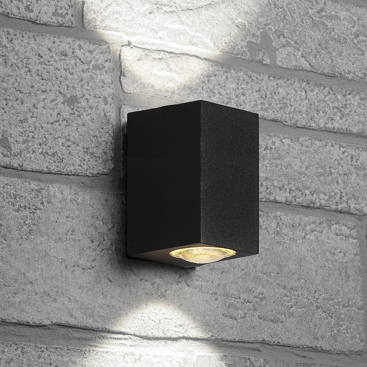 Уличные настенные светильники Светильник уличный светодиодный Feron DH055 2*5W 800Lm 4000K черный 48486 