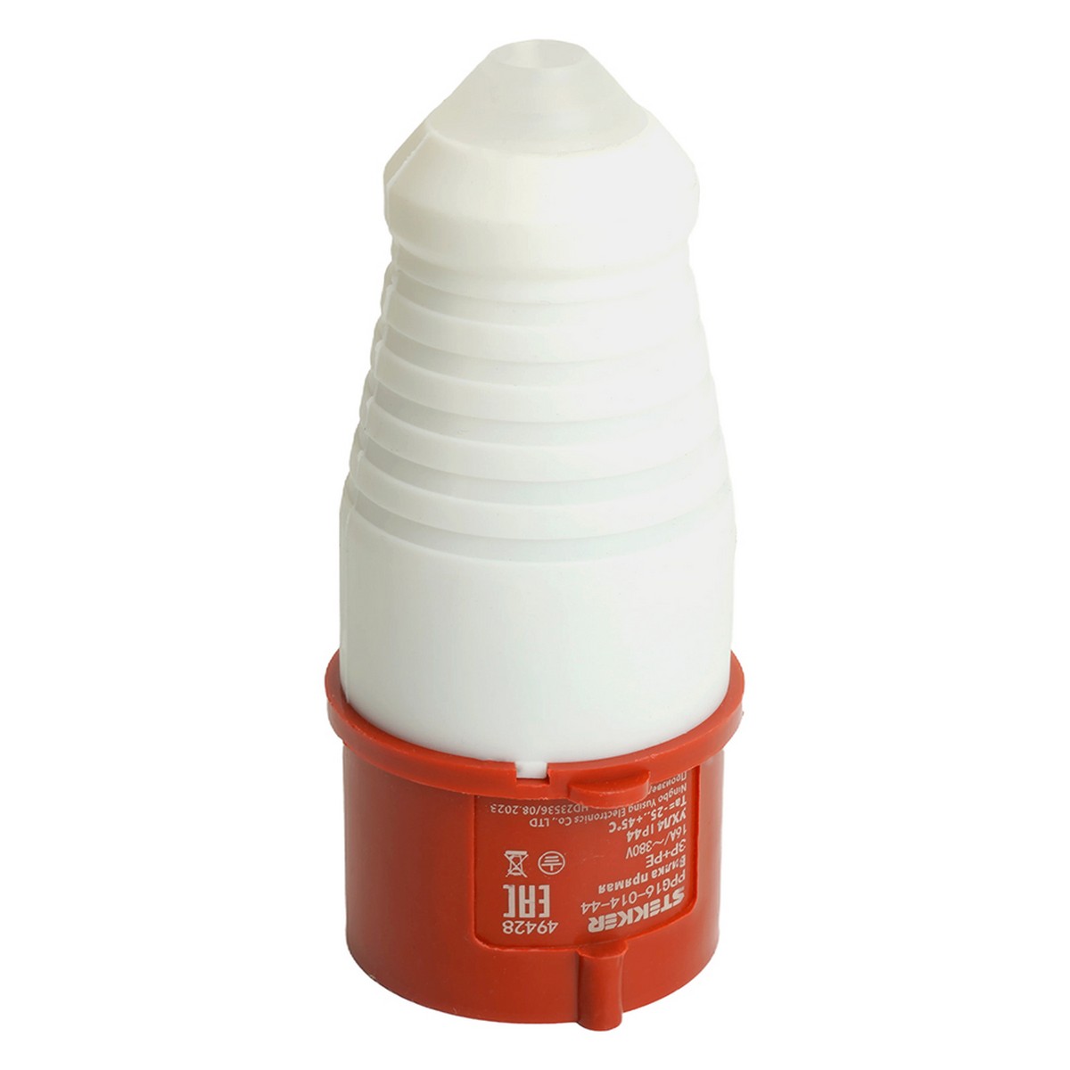 Силовые разъемы и вилки Вилка Stekker прямая ST-014 16А 380В 3P+PE IP44 PPG16-014-44 49428 