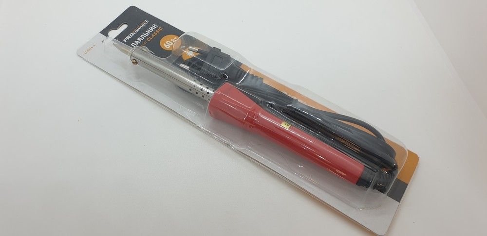 Паяльник arsenal с пластиковой ручкой 40W подробнее