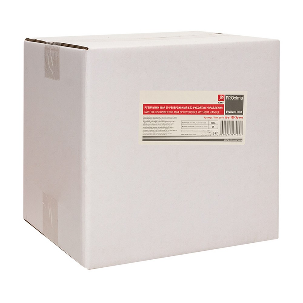 EKF Рубильник EKF PROxima 160A 3P реверсивный без рукоятки управления TwinBlock tb-s-160-3p-rev 