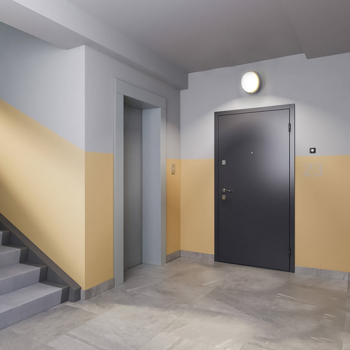 Светодиодные светильники ЖКХ Светильник светодиодный Feron AL3018 c аккустическим датчиком 12W 6500K 220V IP65 белый 41893 