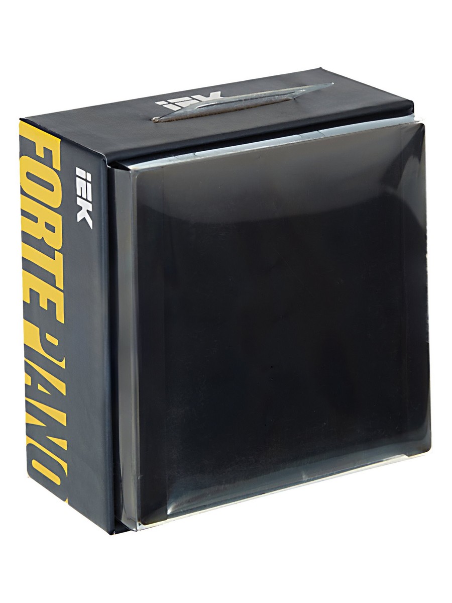 IEK FORTE&PIANO Черный Выключатель IEK FORTE&PIANO Черный 1-кл проходной 10А FP103