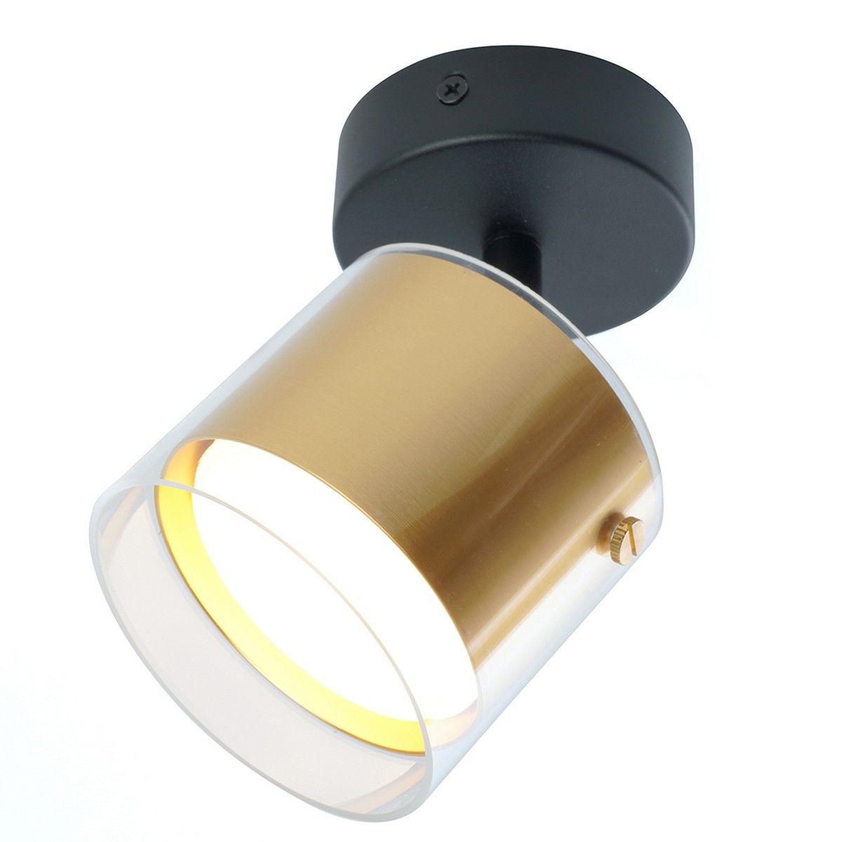 Светильники споты светодиодные Светильник Feron HL3891 LUMINA настенно-потолочный GX53 золото черный 48797 