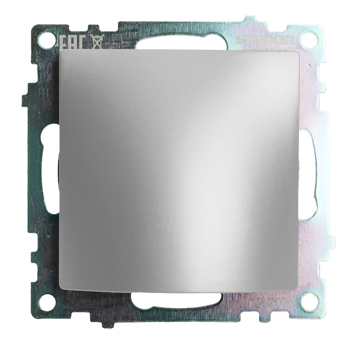 Катрин - Розетки и выключатели Stekker Кабельный вывод STEKKER Катрин серебро GLS00-7116-03 49465