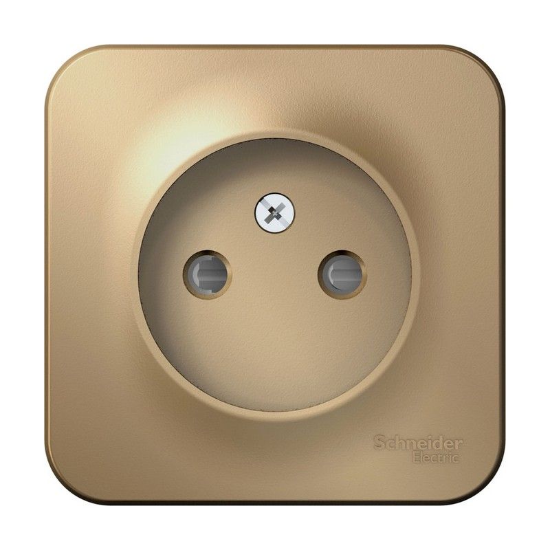 Blanca титан розетки и выключатели Розетка SE Blanca б/з Титан наружный со шторками изолир. пластина BLNRA001114