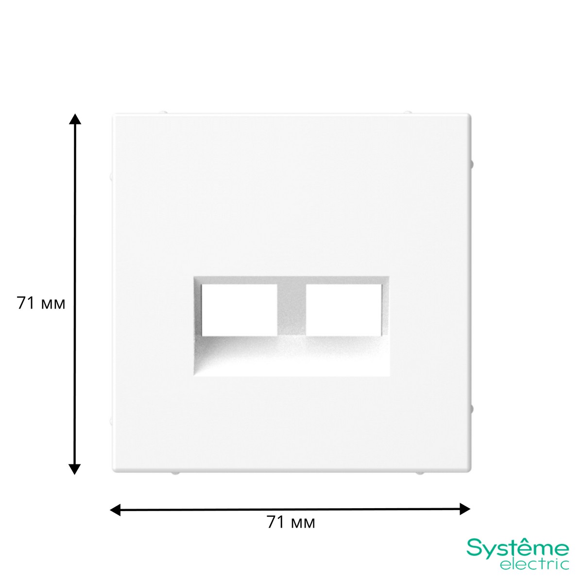 ArtGallery Лотос Накладка Systeme Electric ArtGallery Лотос двойная Keystone
