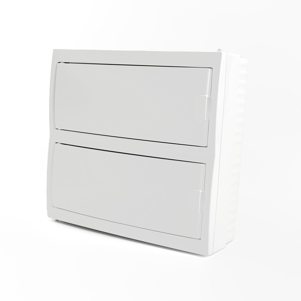 Пластиковые боксы и щиты Stekker Бокс настенный STEKKER EBX50-3/24-20 24 модуля белый пластик серия Standart 49646